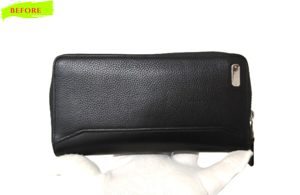 財布修理　Dunhill（ダンヒル）　1893 ハーネスコレクション　長財布　スライダー交換 施工修理