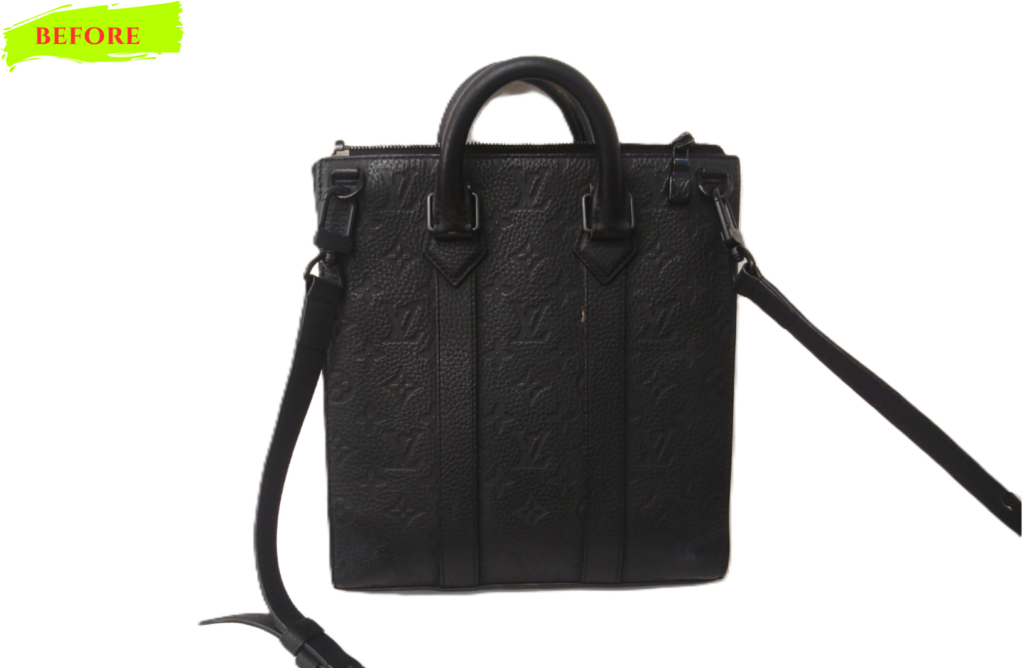 バッグ修理　Louis Vuitton　トリヨン  モノグラム  サックプラクロス　コバ 再生施工修理